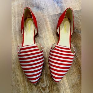 Nine West Red Ballet Flats